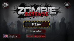 Zombie Defense Title Screen
